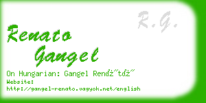 renato gangel business card